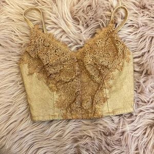 SOLD Lace bralette crop top